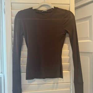 Free people brown mesh top🤎